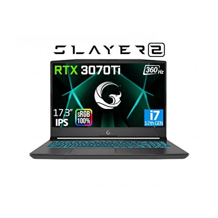 Game Garaj Slayer2 D5 10XL-3070Ti C2 i7-12700H 32GB 1TB SSD RTX 3070TI 17.3" Free Dos