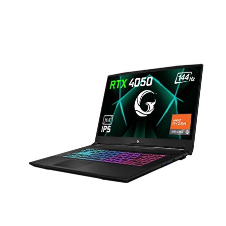 Game Garaj Slayer R5-4050 C1 R5-7535HS 16GB 500GB SSD RTX4050 15.6" FHD IPS 144Hz DOS + ÇANTA