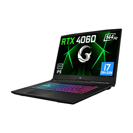 Game Garaj Slayer3 7XL-4060 V2 C3 Intel Core i7 13700H 64GB RAM 1TB SSD RTX4060 17.3" FHD 144Hz IPS FreeDOS Dizüstü Bilgisayar + Çanta