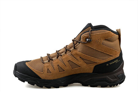 Salomon X Ward Leather Mid Gtx Erkek Trekking Bot Ve Ayakkabısı L47181800 Kahverengi