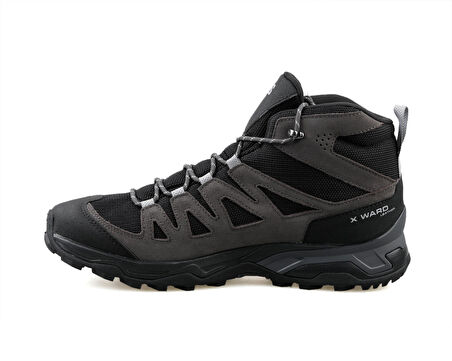 Salomon X Ward Leather Mid Gtx Erkek Trekking Bot Ve Ayakkabısı L47181700 Siyah