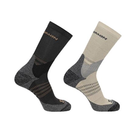 Salomon LC2083100 X Ultra Access Crew 2 Pack Krem & Siyah