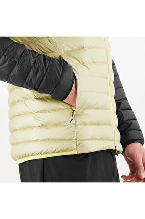Elixir Micro Down Erkek Kapüşonlu Kaz Tüyü Mont - Sarı Siyah
