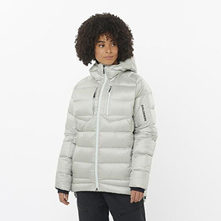 Salomon LC2289900 Elixir Ultra Down Parka W Misty Blue Kadın Outdoor Ceket