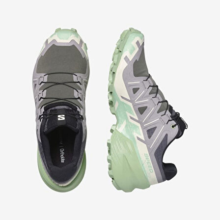 Salomon 475820 Speedcross 6 W Castlerock/Vanilla Ice/Smoke Green Kadın Outdoor Ayakkabı