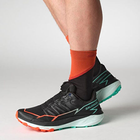 Salomon 475609 Thundercross Black/Cherry Tomato/Electric Green Erkek Outdoor Ayakkabı