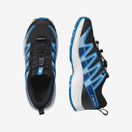 Salomon 477300 Xa Pro V8 J Black/White/French Blue Kadın Outdoor Ayakkabı