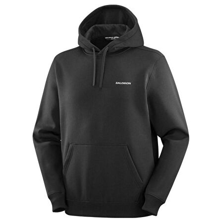 Salomon LC2523700 Chest Logo Hoodie M Erkek Sweatshirt