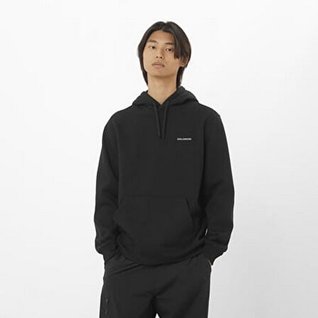 Salomon LC2523700 Chest Logo Hoodie M Erkek Sweatshirt