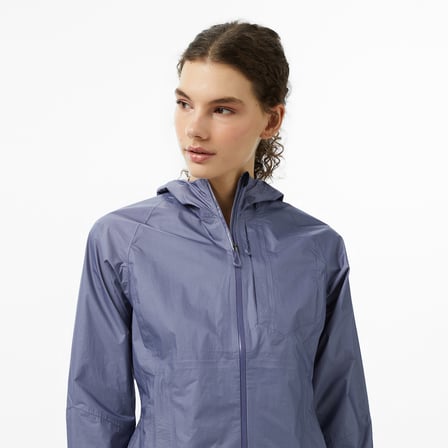 Salomon Bonatti Waterproof Kadın Mavi Yağmurluk