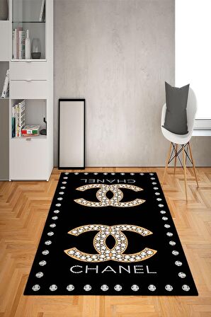 Kaymaz Taban Yıkanabilir Dekoratif Modern Desenli Dot Taban Halı