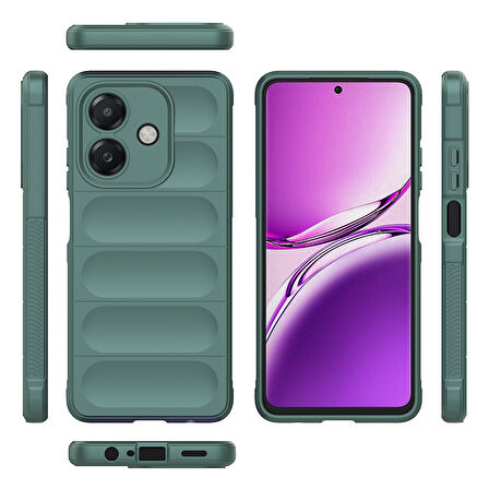 Gpack Oppo A3 uyumlu Kılıf Etnik Optimum Mat Kamera Korumalı Silikon