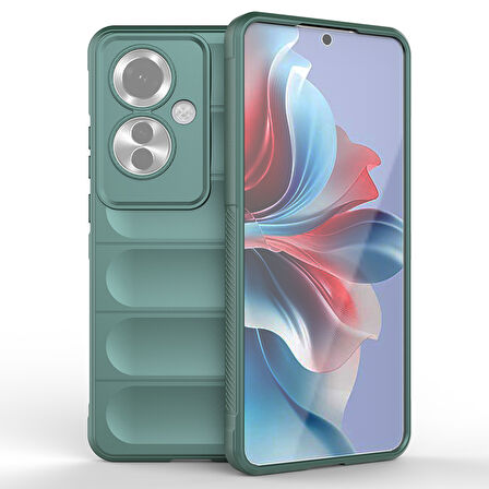 Gpack Oppo Reno 11F uyumlu Kılıf Etnik Optimum Mat Kamera Korumalı Silikon