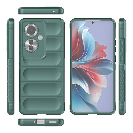 Gpack Oppo Reno 11F uyumlu Kılıf Etnik Optimum Mat Kamera Korumalı Silikon