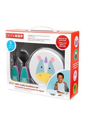 Skip Hop Zoo Tabak Kase Çatal Kaşık Seti Unicorn