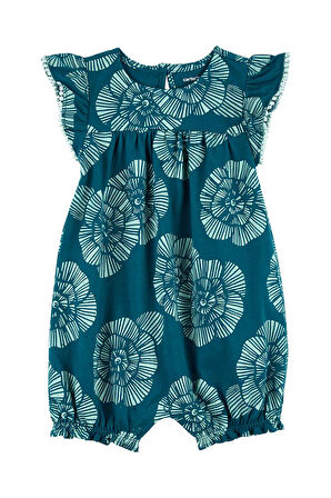 Carters Mavi Kız Bebek Kısa Tulum 1O950910M