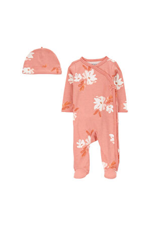 Carter's Layette Kız Bebek Uyku Tulumu Çiçekli Pembe