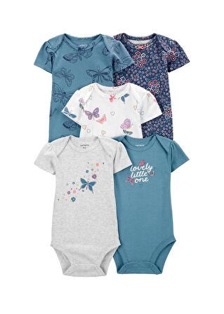 Layette Kız Bebek 5'li Kısa Kollu Body 1Q124910