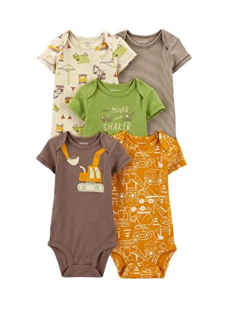 Layette Erkek Bebek 5'li Kısa Kollu Body 1Q124610