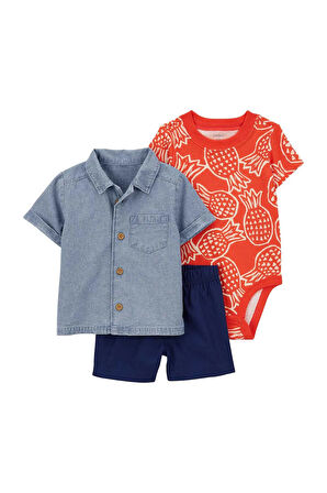 Erkek Bebek Alt Üst Set | 3Ay