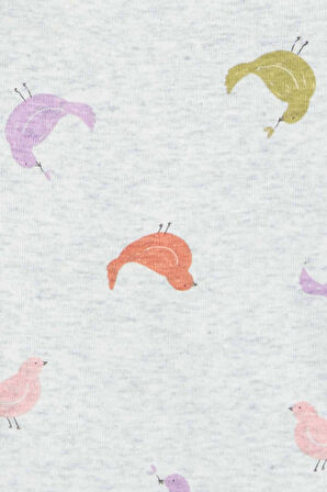 Carters Renkli Layette Kız Bebek Kısa Kollu Body 5'li Paket 1R885510R