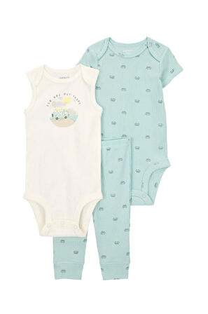 Layette Erkek Bebek Alt Üst Set 2'li Paket 1S359610