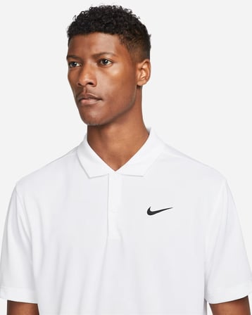 nikecourt dri-fit erkek tenis polo tişört - beyaz dh0857-100