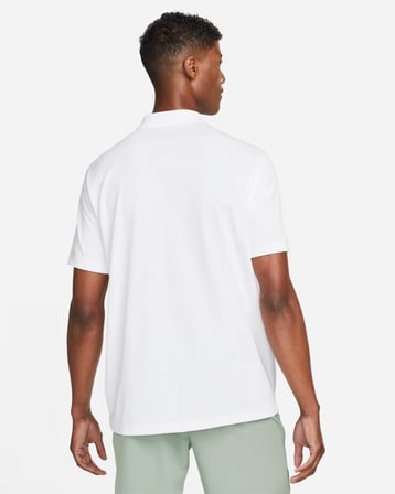 nikecourt dri-fit erkek tenis polo tişört - beyaz dh0857-100