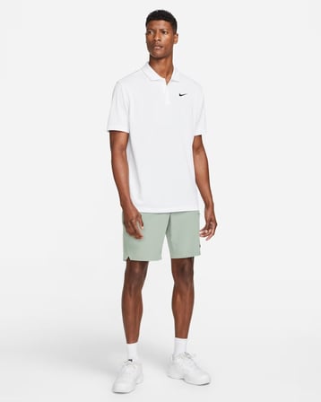 nikecourt dri-fit erkek tenis polo tişört - beyaz dh0857-100