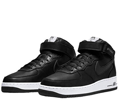 Nike Air Force 1 '07 Mid x Stussy Siyah Sneaker DJ7840001 M-172