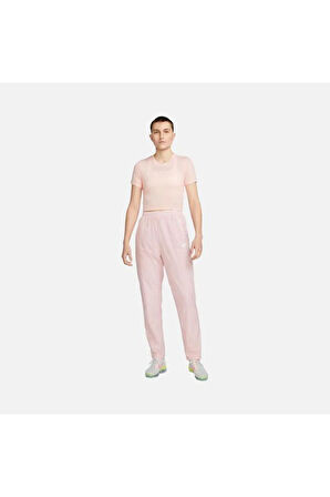 Sportswear Essential Slim Crop-Top Pembe Kadın Tişört