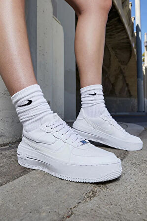 Nike Air Force 1 Plarform Kadın Beyaz Spor Ayakkabı DJ9946-100