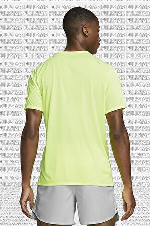 Nike Dri Fit ADV Techknit Ultra Short Sleeve Running Top Erkek Koşu Tişörtü Sarı