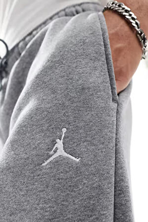 Nike Jordan Brooklyn Fleece Jogger Erkek Gri Eşofman Altı