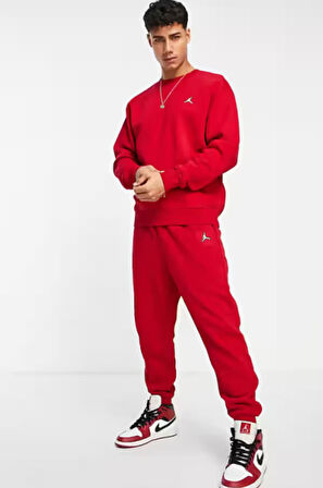 Nike Jordan Brooklyn Fleece Jogger Erkek Kırmızı Eşofman Altı