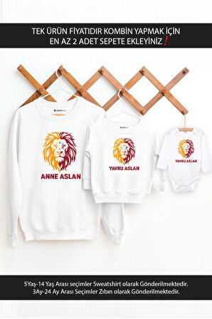 Leon Anne Yavru Aslan Anne Oğul Kız TEK ÜRÜN FİYATIDIR KOMBİN YAPMAK İÇİN EN AZ 2 ADET SEPETE EKLE