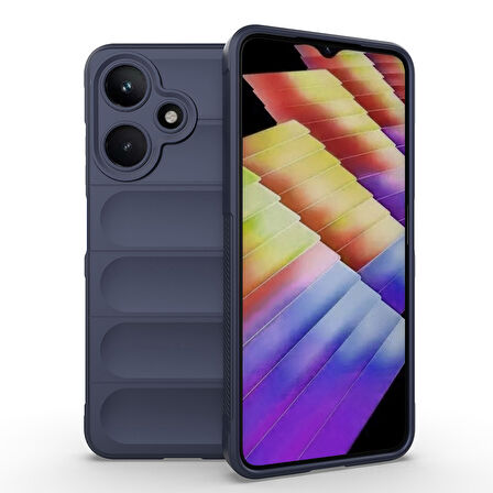 Gpack İnfinix Hot 30i uyumlu Kılıf Etnik Optimum Mat Kamera Korumalı Silikon