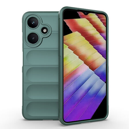 Gpack İnfinix Hot 30i uyumlu Kılıf Etnik Optimum Mat Kamera Korumalı Silikon