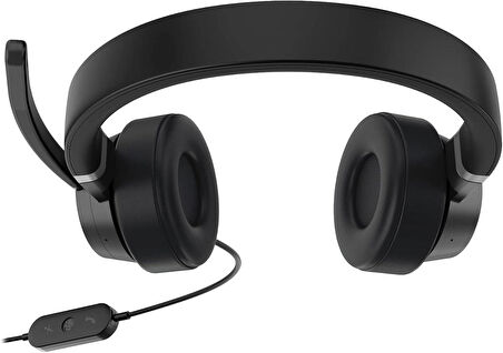 Lenovo Go Wired ANC Headset Kulaküstü Kulaklık Thunder Black - 4XD1C99223