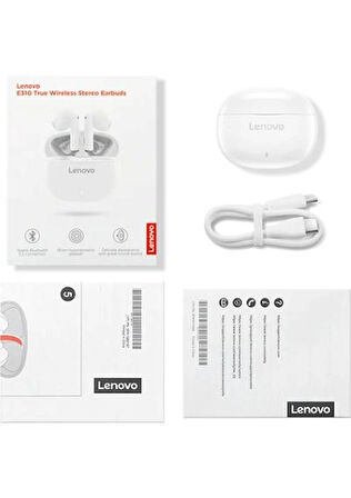 LENOVO E310 True Wireless Stereo Kulaklık - Beyaz