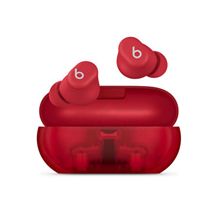 Beats Solo Buds - Kablosuz Bluetooth Kulak İçi Kulaklık, Şeffaf Kırmızı