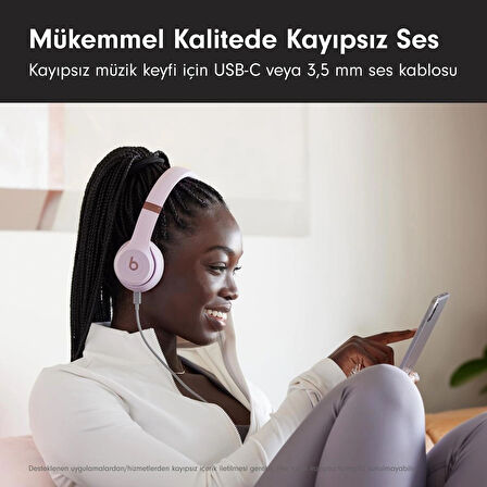 Beats Solo 4 Kablosuz Bluetooth Kulak Üstü Kulaklık - Bulut Pembesi