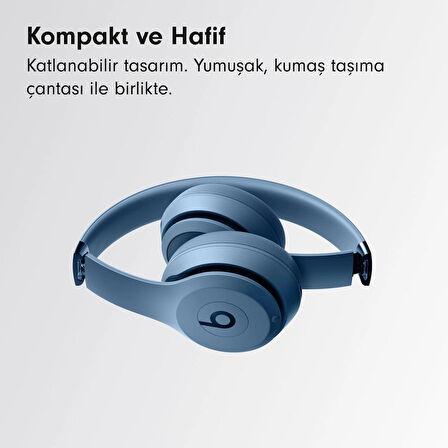 Beats Solo 4 Kablosuz Bluetooth Kulak Üstü Kulaklık - Arduvaz Mavisi