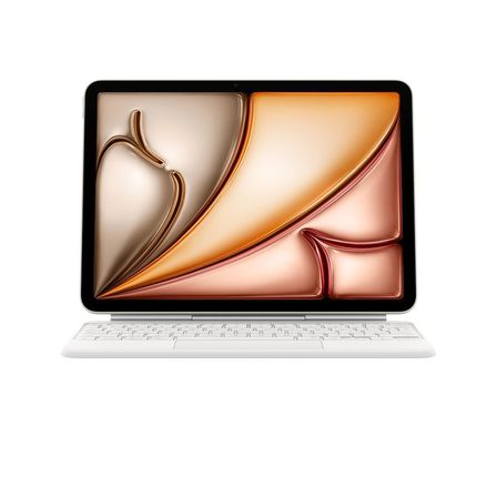11 inç iPad Pro (M4) için Magic Keyboard-Almanca-Beyaz-OUTLET