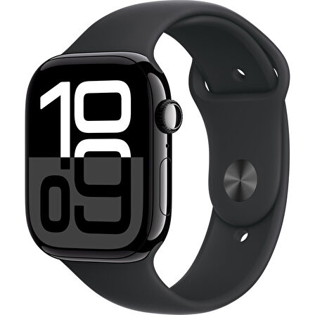 Apple Watch Series 10 Gps 42MM Jet Black Aluminium Case With Black Sport Band - S/m