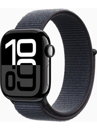 Apple Watch Series 10 GPS 42mm Simsiyah Alüminyum Kasa ve Mürekkep Moru Spor Loop Kordon Akıllı Saat - Teşhir
