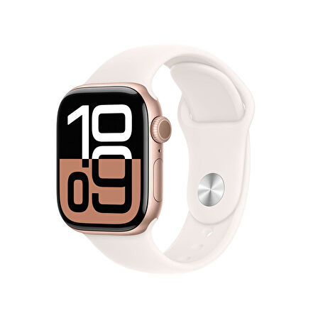 APPLE WATCH 10 42M R.GOLD-LT BAND SM