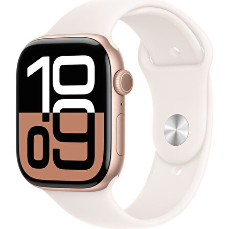 Apple Watch Series 10 Gps 42MM Rose Gold Aluminium Case With Light Blush Sport Band - M/l