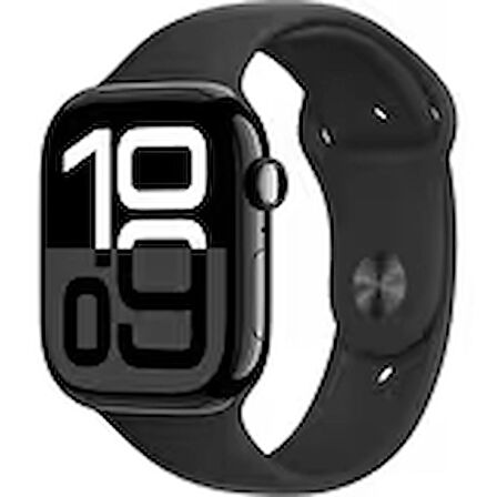 Apple Watch Series 10 Gps 46MM Jet Black Aluminium Case With Black Sport Band