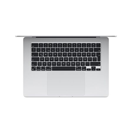 MacBook Air 15 inç M3 Çip 8 CPU 10 GPU 16GB Bellek 512GB SSD macOS Taşınabilir Bilgisayar MXD23TU/A - Gümüş